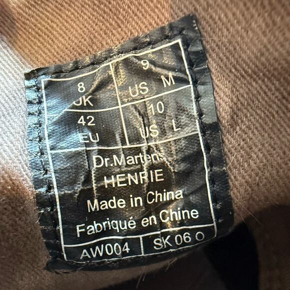 Dr. Marten's Henrie Chukka Boots Canvas Men's Size 9 Women 10 Tan Beige Lace Up - Picture 7 of 9